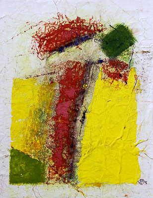 Gelb-rot-grün | 1996 | Acryl auf Papier